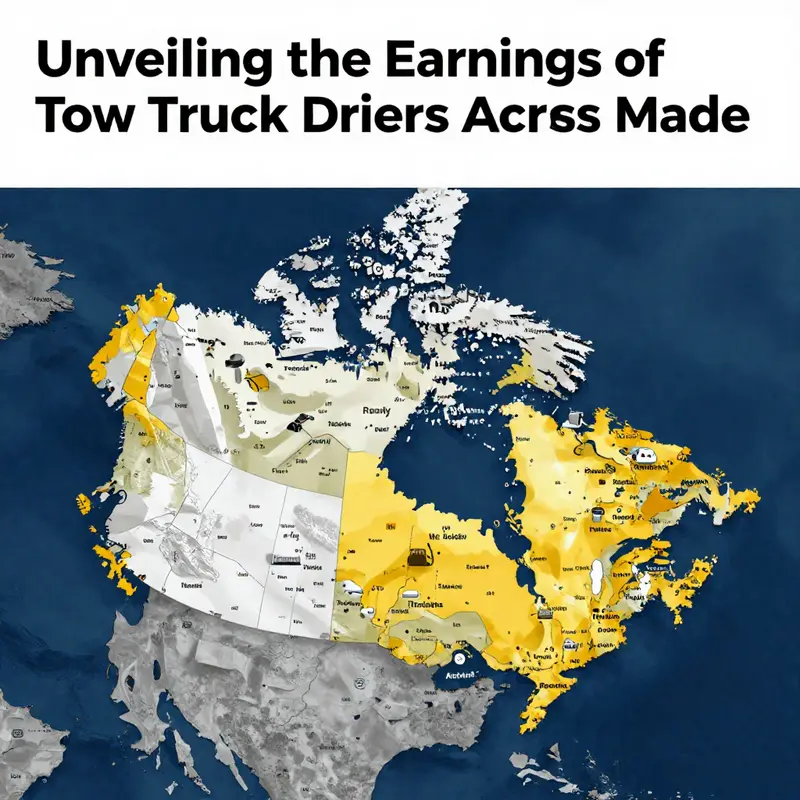 Tow truck drivers in Canada showcasing the average salaries and job statistics.