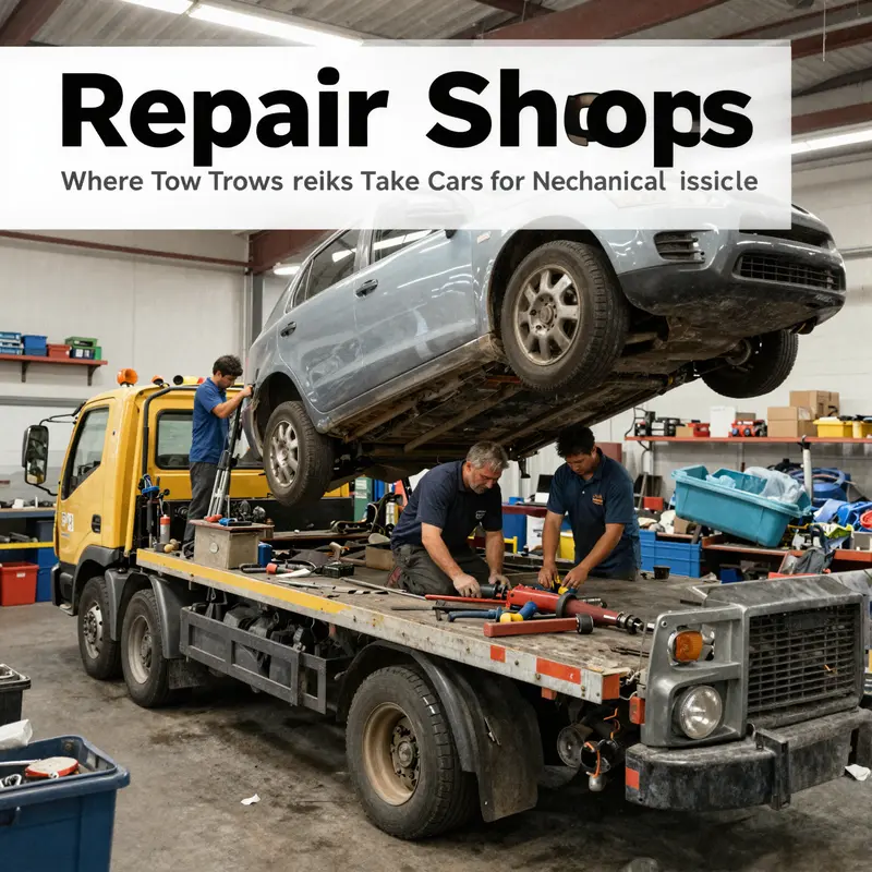 An impound yard filled with cars awaiting retrieval.