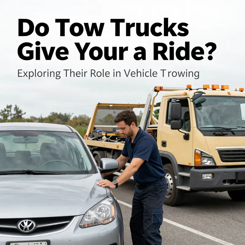 A tow truck ready to assist a broken-down vehicle, emphasizing its primary role in vehicle transport.