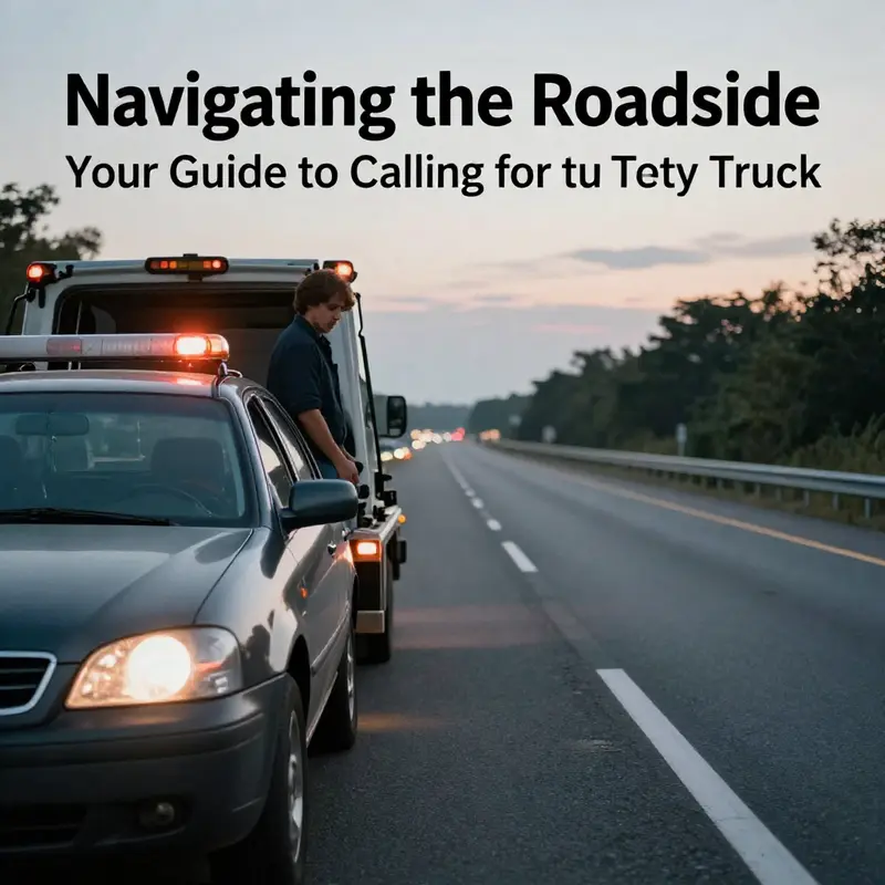 Prioritizing safety on the roadside is the first step in the towing process.