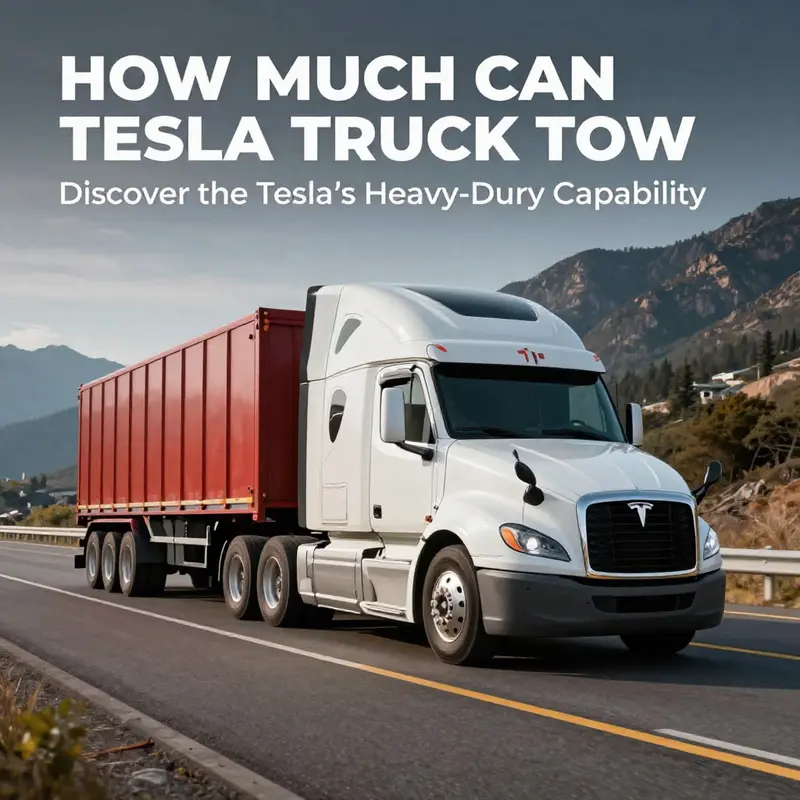 The Tesla Semi showcasing its robust towing capacity on the open road.