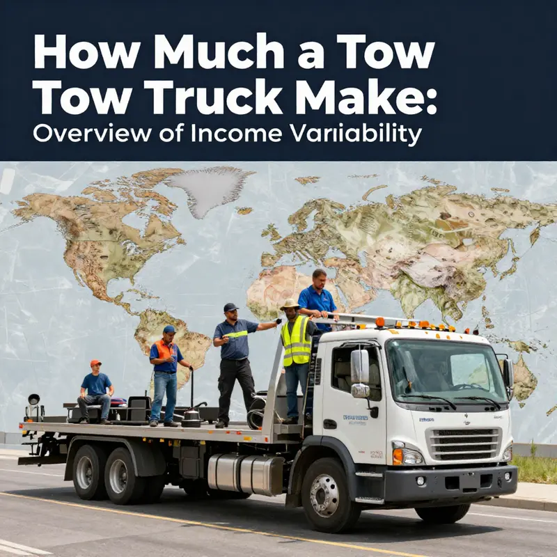 Exploring the diversity in earnings among tow truck drivers across locations.