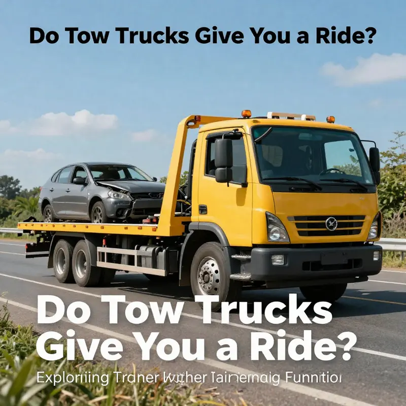 A tow truck ready to assist a broken-down vehicle, emphasizing its primary role in vehicle transport.