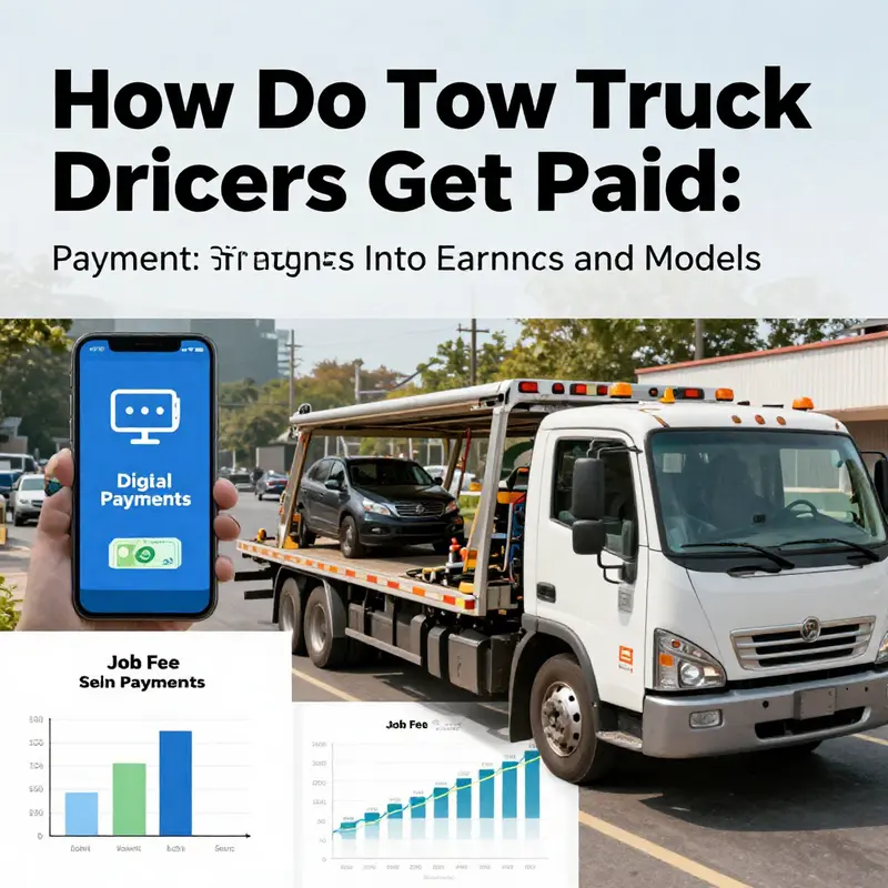 An overview of various payment methods used by tow truck drivers, highlighting flexibility and earnings.