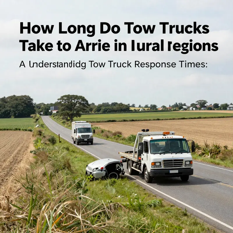 Tow trucks in urban environments often have faster response times due to higher service provider density.