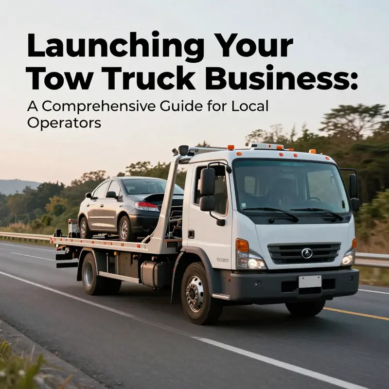 A tow truck on a scenic highway assisting a stranded vehicle, exemplifying the essence of the towing industry.