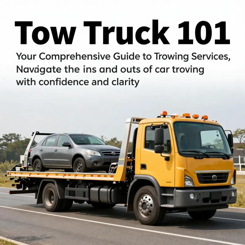 A tow truck operating on a highway, emphasizing its vital service in assisting stranded vehicles.