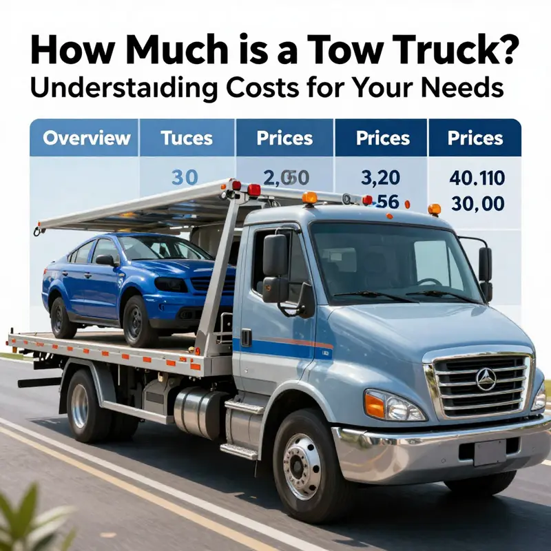 Breakdown of average tow truck prices by type.
