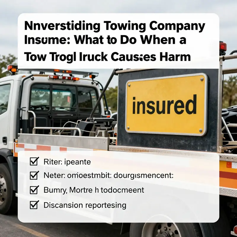Documenting visible damage is crucial for any claims following a tow truck incident.