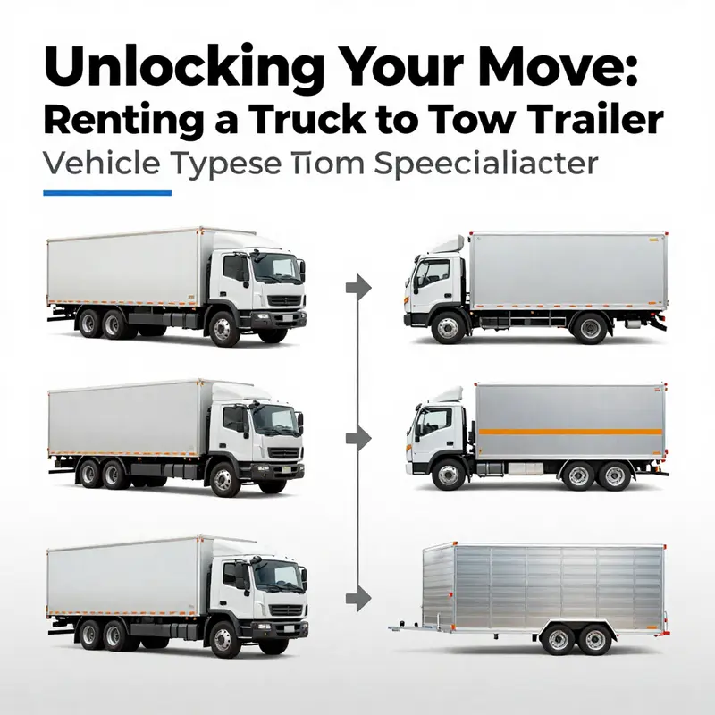 An overview of major truck rental companies and their offerings for towing trailers.