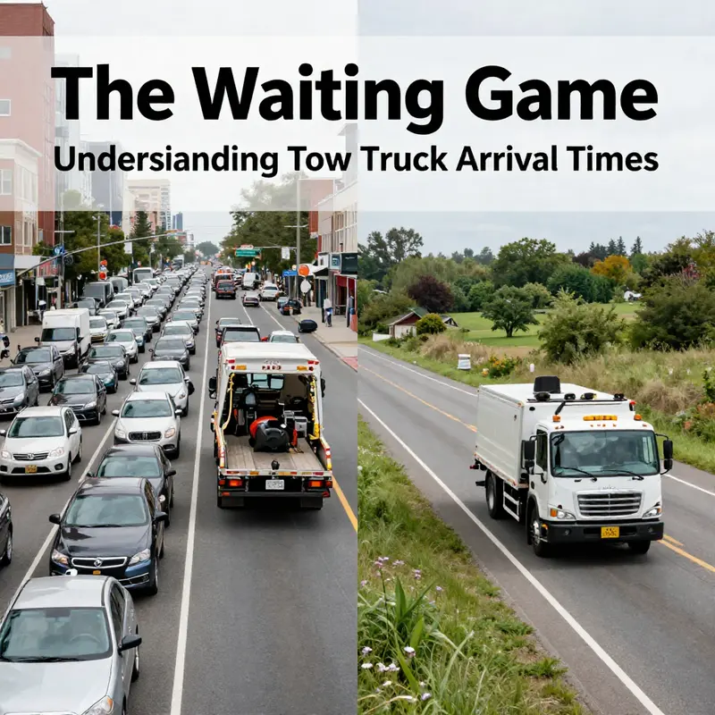 A tow truck dispatcher monitoring various factors impacting arrival times.