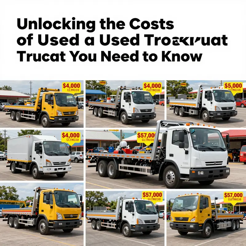 A visual representation of the cost range for used tow trucks.