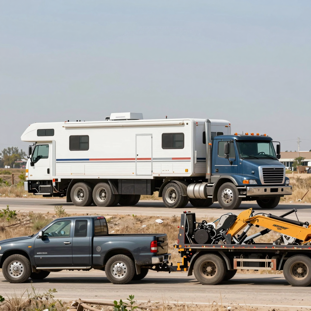 Trucks Towing Different Loads