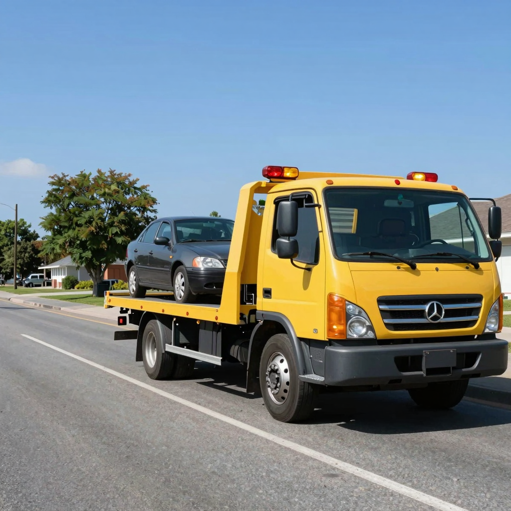 Tow Truck Responding to Emergency