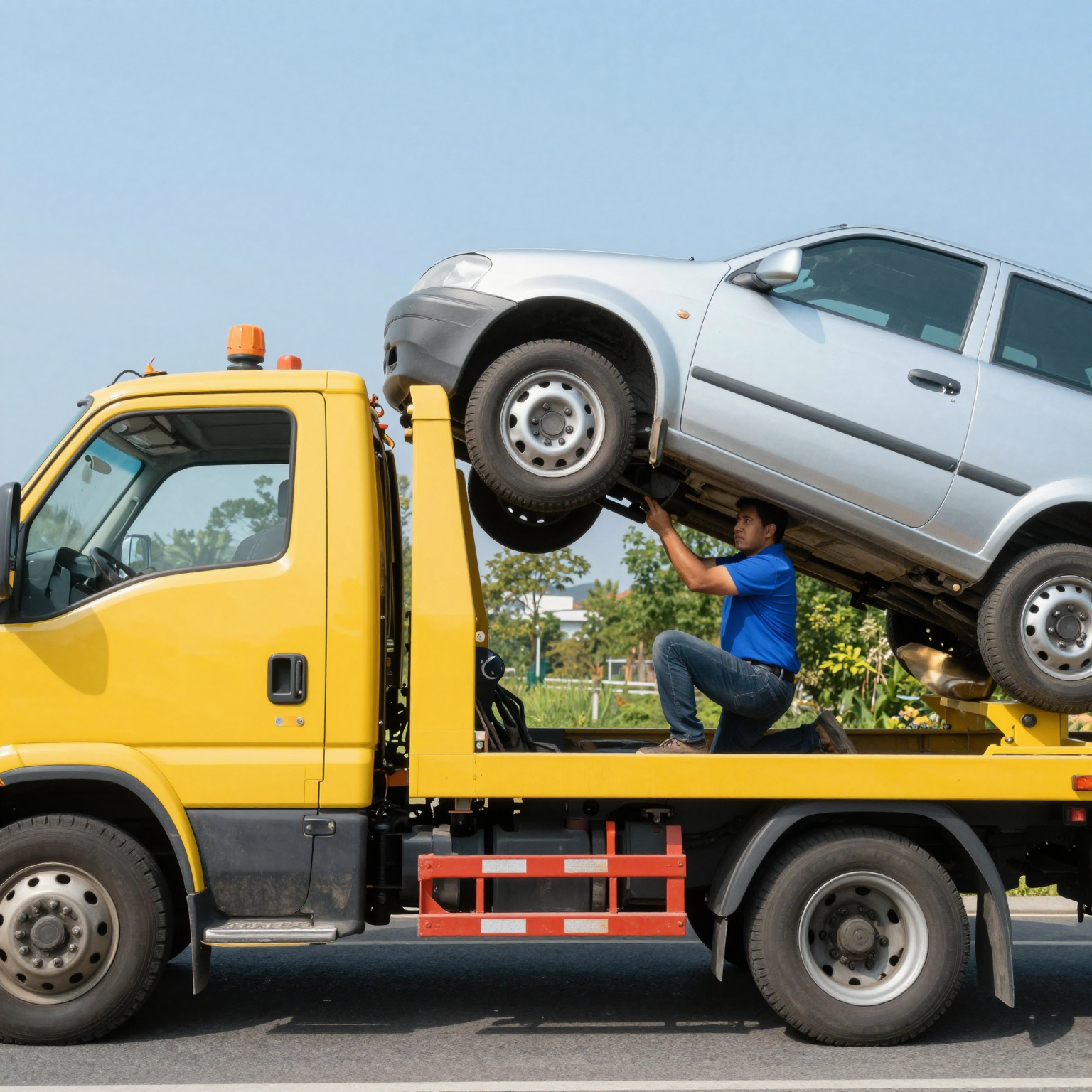 Tow Truck in Action