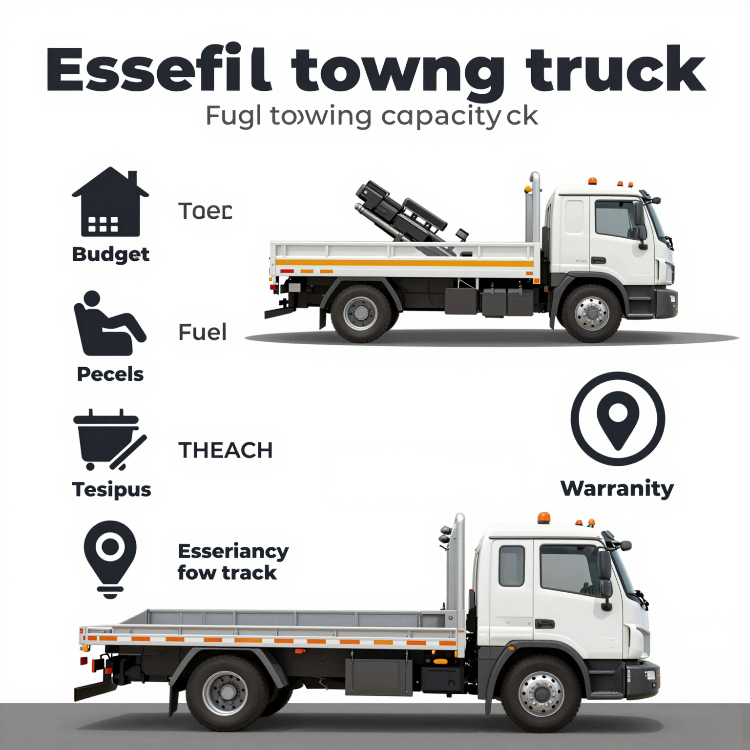 Infographic of factors when buying a tow truck