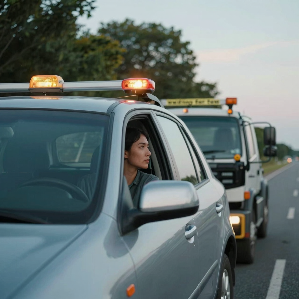 Waiting for Tow Truck