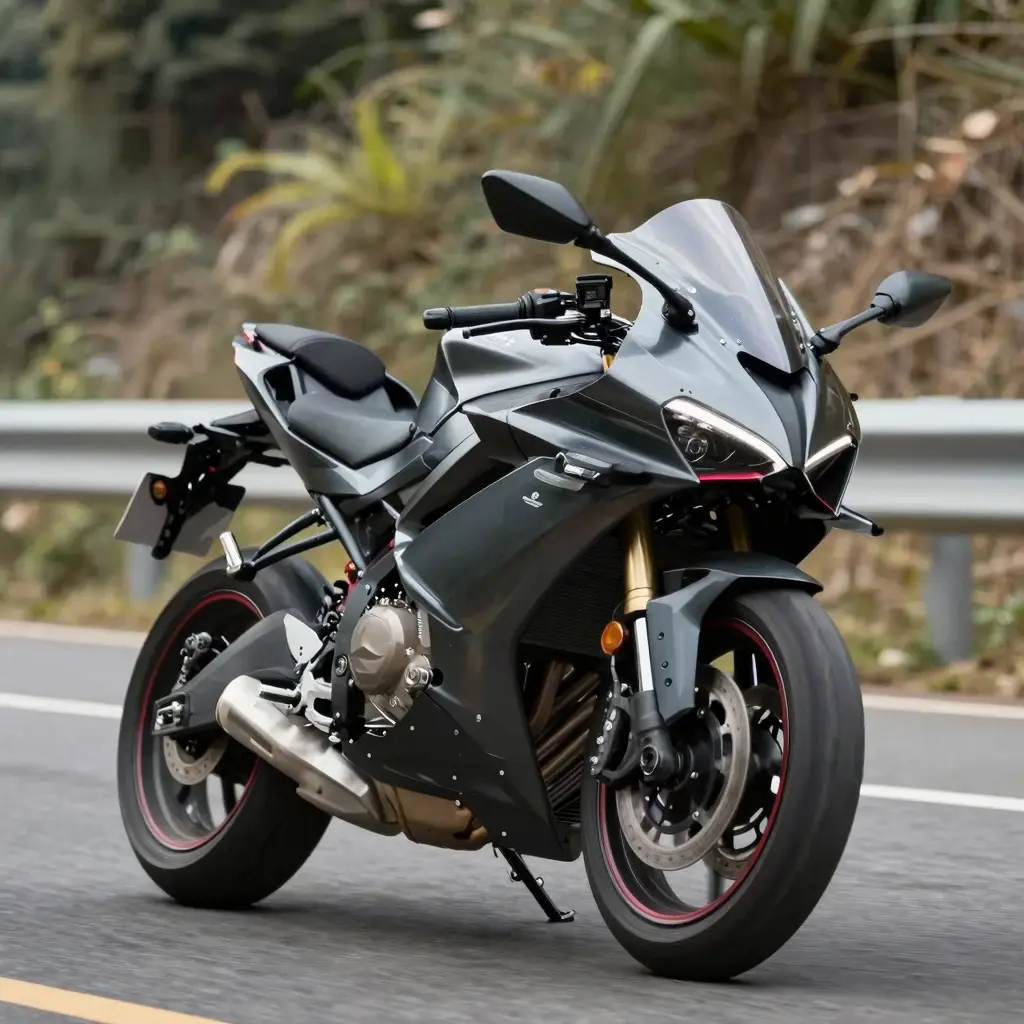 A sleek motorcycle with quality fairings