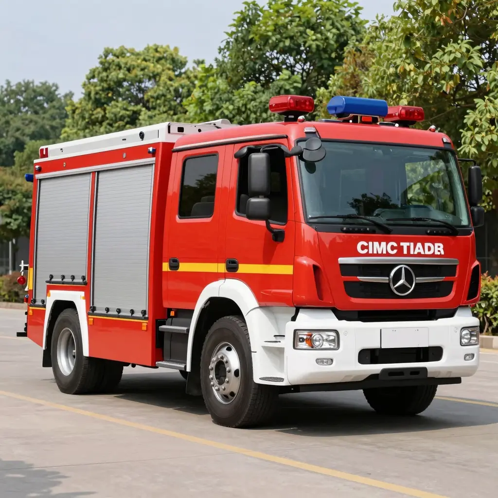 State-of-the-art firefighting vehicle