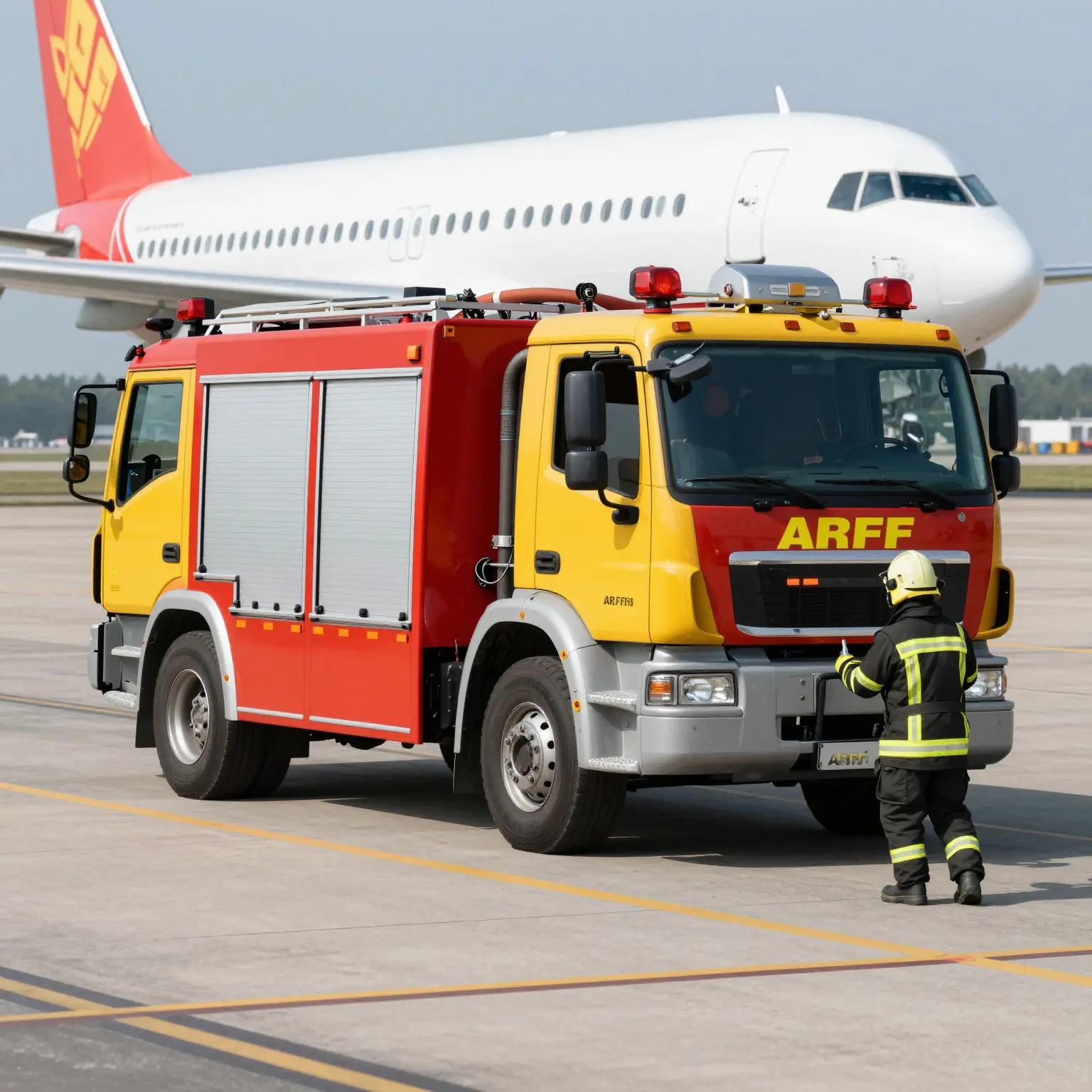 ARFF Truck in Action