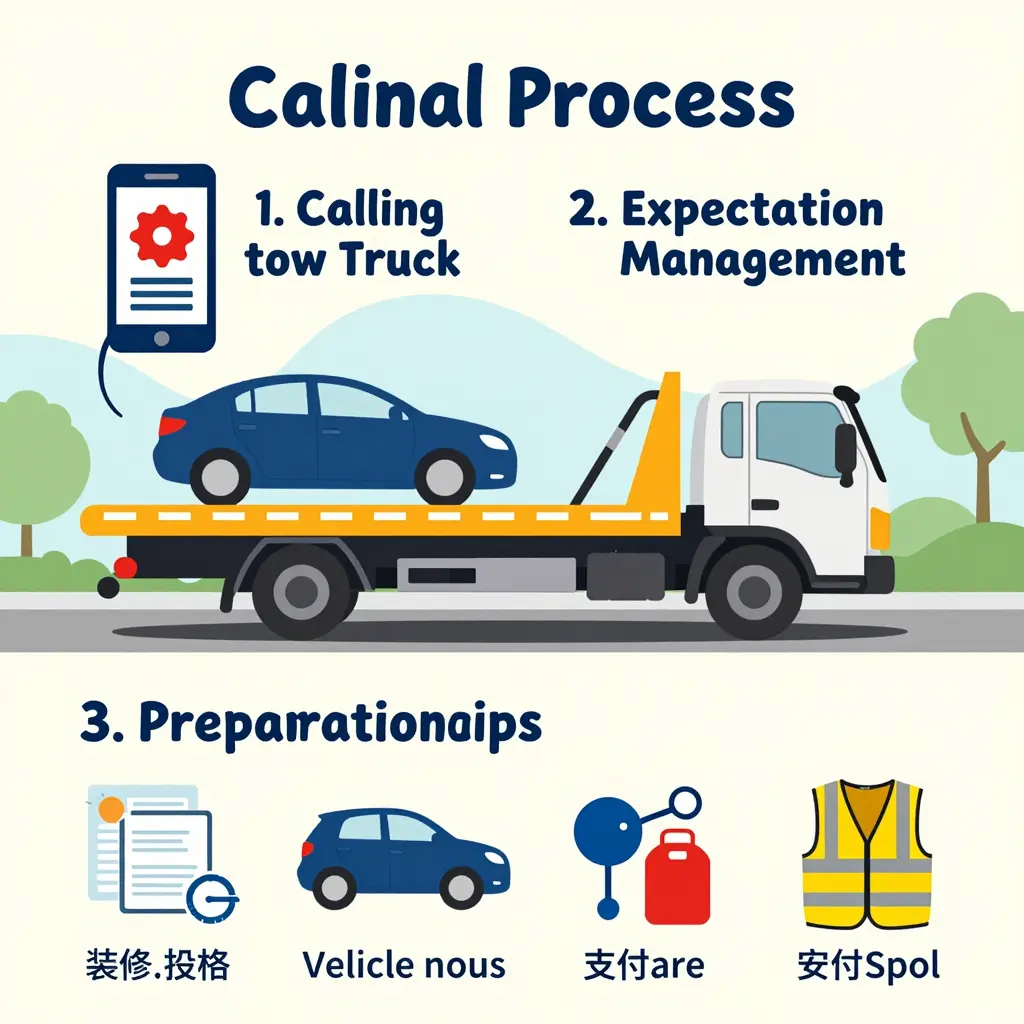 Towing Process Infographic