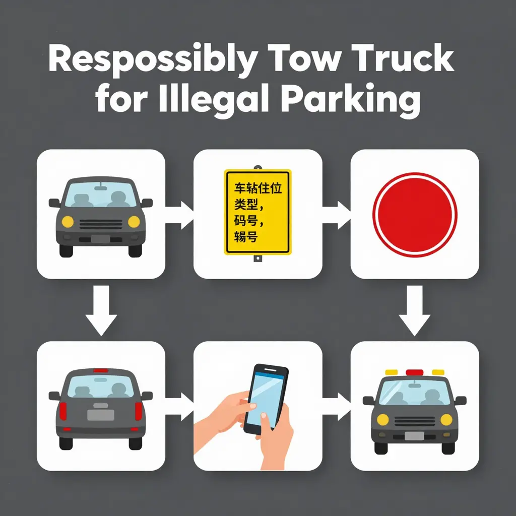Step-by-step process for calling a tow truck responsibly