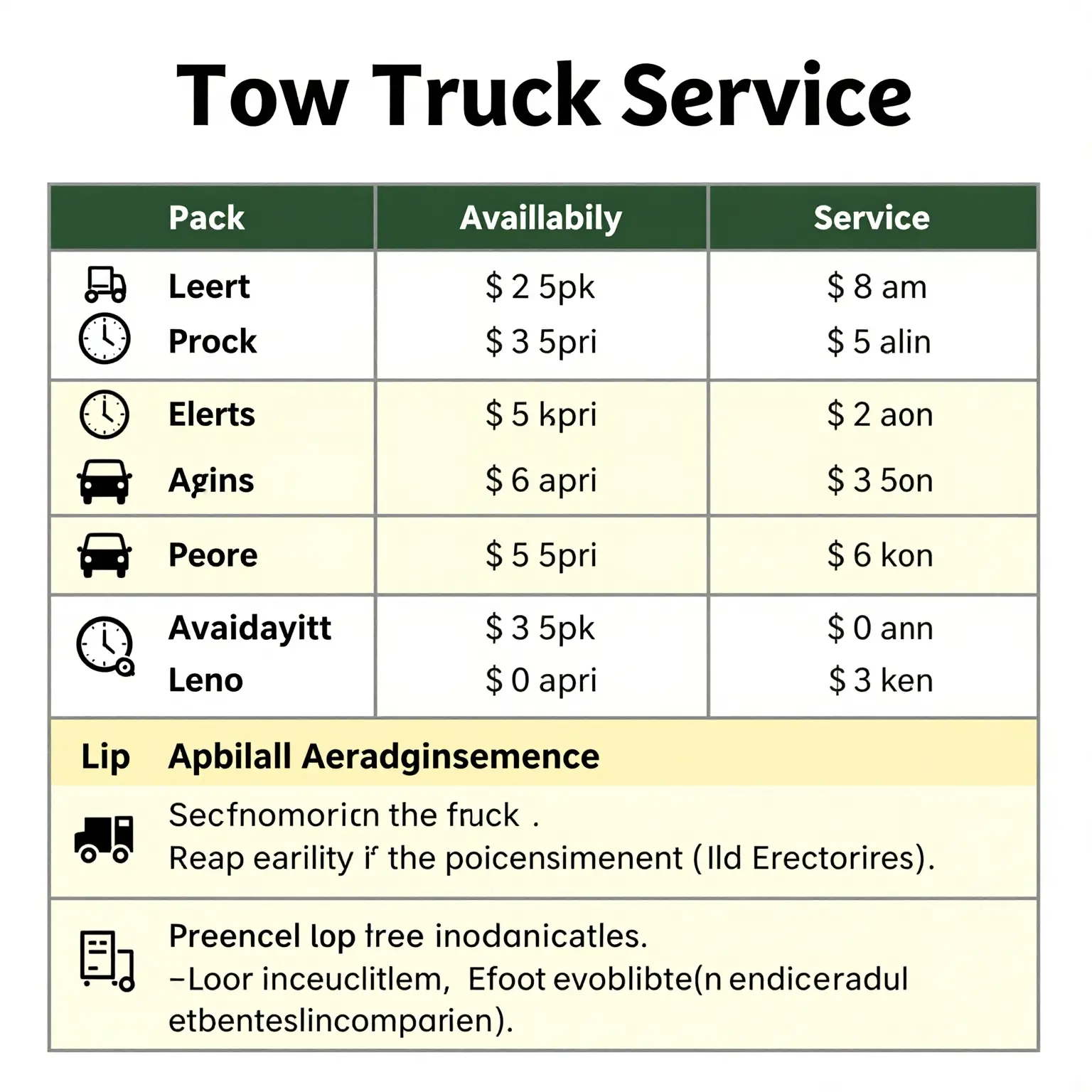Local Tow Truck Services Comparison